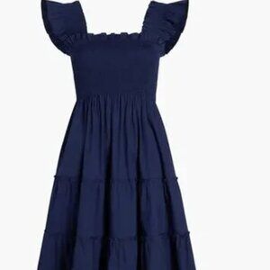The Ellie Nap Dress - Navy Poplin